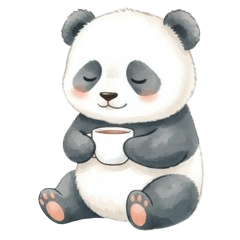 Panda Polite Phrase Stickers