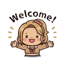 Cute Gal 8 Stickers 0403