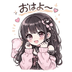 Kawaii girl stickers Zirai