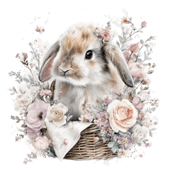 Soft Spring Bunny Stickers