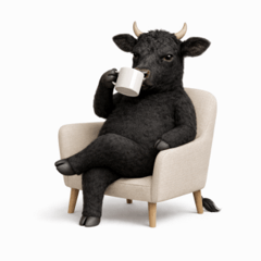 Funny Real Cow Stickers