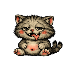 Nekomata _Yokai Stickers Vol.1