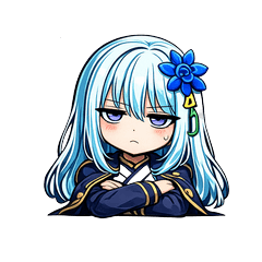 Ice Mage Girl Reaction Stickers