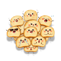 Breadie Mood - Cute Bakery Emotions 2
