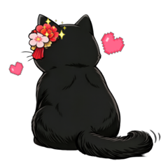 Edo-Style Anime Cat Stickers