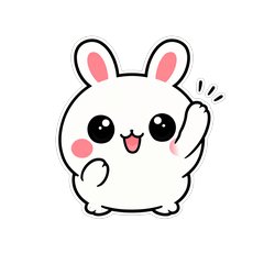 Every day of a fluffy rabbit