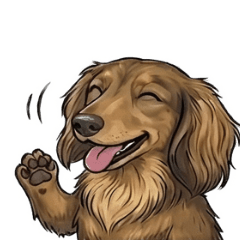 Cute Everyday Dachshund Stickers