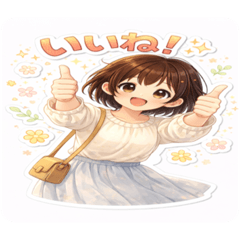 Gentle Everyday Stickers (Spring Outfit)