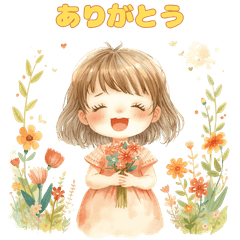 Adorable girl stickers for everyday!