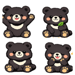 Cute Cute bear stickers