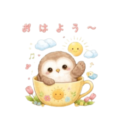 A Heartwarming Owl Bringing Happiness O
