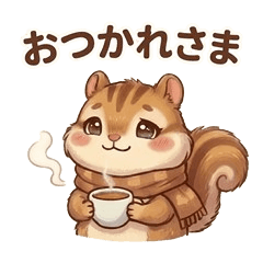 Happy Little Squirrel Stickers