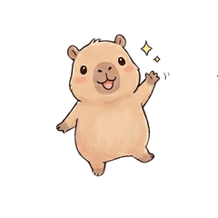 Cute Capybara: Daily Life Stickers