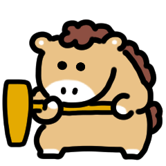 New Year Horse Animated Sticker(Resale)