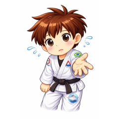 Fluffy Jiu-Jitsu Boy Stickers2