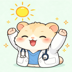 Fluffy Hamster Medical Intern