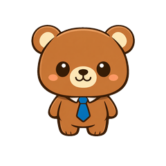 Cute Business Bear - Polite Stickers