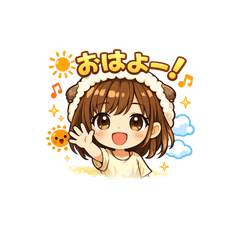 Fumi & Kana Cuddle Stickers-Daily Use