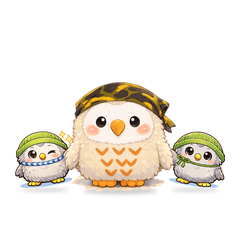 The Happy Hoo Owl Family