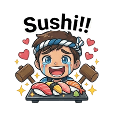 江戶木匠太郎・可愛日本文化貼圖