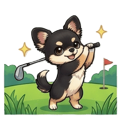 Tanba the Chihuahua Stickers Golf ver2.2
