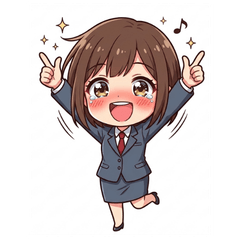 Cute Office Lady Stickers Daily Work