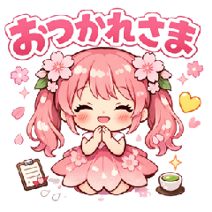 Sakura Girl's Daily Life Stickers