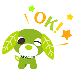 Everyday sticker of the moving Ocha-ken
