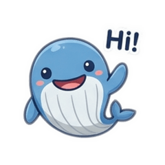 Happy little whale