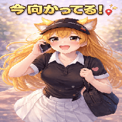 Cute Fox Girl Daily Mood Stickers