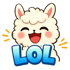 Everyday Alpaca English Stickers 2