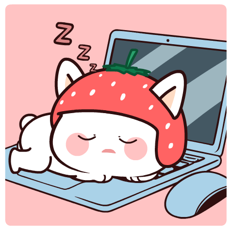 Bubu Strawberry : Pop-up stickers