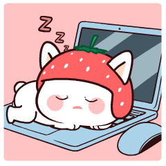 Bubu Strawberry : Pop-up stickers