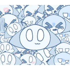 More Ine-san's white ball Sticker 2