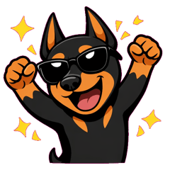 墨鏡杜賓犬氣場全開 @SFW