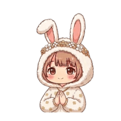 Flower crown bunny basic