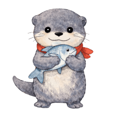 水獺日常貼圖（可愛實用）