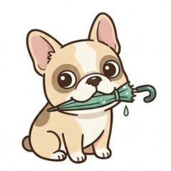 Cute French Bulldog426K Rainy24