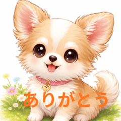 Fluffy Chihuahua Mood Stickers