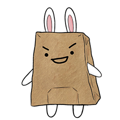 Paper Bag Bunny : Cute Emotion Stickers