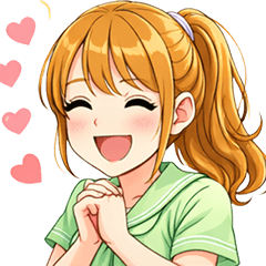 Cute high school girl stickers!