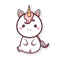 Cute Simple Unicorn Daily Stickers