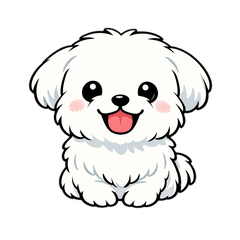 Loose and cute Maltese