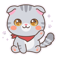 Konekokko: Round Kitten Stickers