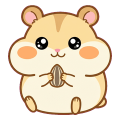 Puni-hamu: Squishy Hamster Stickers
