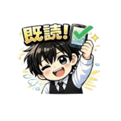 Easy to use! Mini Character Boy Stamp.2