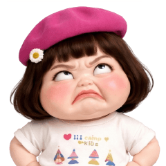 Funny face girl 219 EN