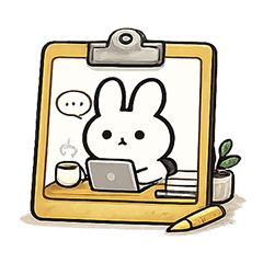 Stickers of Rabbit 003