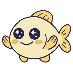 Cute Minimal Fish Expressions