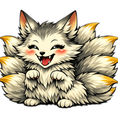 Yokai Stickers Vol.1 _ Nine Tailed Fox